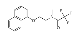 2,2,2-trifluoro-N-methyl-N-(2-(naphthalen-1-yloxy)ethyl)acetamide Structure