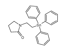 {2-(2-oxo-N-pyrrolidinyl)ethyl}triphenyltin Structure