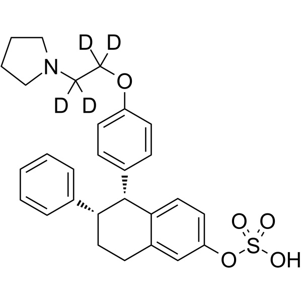 Lasofoxifene sulfate-d4 Structure