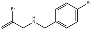 [(4-bromophenyl)methyl](2-bromoprop-2-en-1-yl)amine Structure