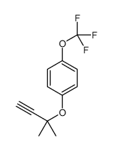 1-(2-methylbut-3-yn-2-yloxy)-4-(trifluoromethoxy)benzene结构式