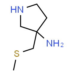 3-Pyrrolidinamine,3-[(methylthio)methyl]-(9CI) picture