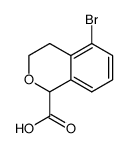 5-bromo-3,4-dihydro-1H-isochromene-1-carboxylic acid结构式