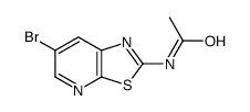 N-(6-溴噻唑并[5,4-b]吡啶-2-基)乙酰胺结构式