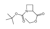 1,2-Azetidinedicarboxylic acid, 1-(1,1-dimethylethyl) 2-ethyl ester结构式