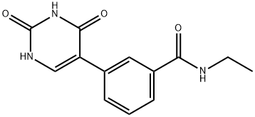 3-(2,4-Dioxo-1H-pyrimidin-5-yl)-N-ethylbenzamide结构式