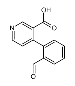 4-(2-formylphenyl)pyridine-3-carboxylic acid Structure