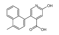 5-(4-methylnaphthalen-1-yl)-2-oxo-1H-pyridine-4-carboxylic acid结构式