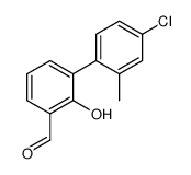 3-(4-chloro-2-methylphenyl)-2-hydroxybenzaldehyde结构式