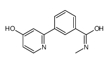 N-methyl-3-(4-oxo-1H-pyridin-2-yl)benzamide结构式
