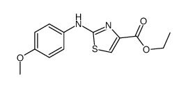 Ethyl 2-(4-methoxy-phenylamino)-4-thiazolecarboxylate Structure