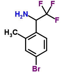 1-(4-Bromo-2-methylphenyl)-2,2,2-trifluoroethanamine结构式