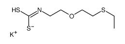 potassium,N-[2-(2-ethylsulfanylethoxy)ethyl]carbamodithioate Structure
