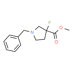 methyl 1-benzyl-3-fluoropyrrolidine-3-carboxylate structure