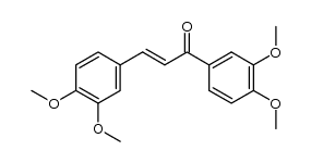 (E)-1-(3,4-dimethoxyphenyl)-3-(3,4-dimethoxyphenyl)prop-2-en-1-one结构式