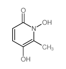 2(1H)-Pyridone, 1,5-dihydroxy-6-methyl-结构式