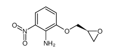 R-<1-(2-amino-3-nitrophenoxy)>-2',3'-epoxypropane Structure