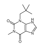 3-(2,2-dimethylpropyl)-1-methyl-7H-purine-2,6-dione结构式