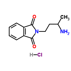 2-(3-Aminobutyl)-1H-isoindole-1,3(2H)-dione hydrochloride (1:1)结构式