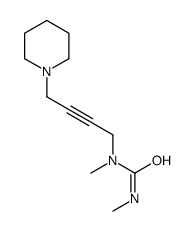 1,3-dimethyl-1-(4-piperidin-1-ylbut-2-ynyl)urea结构式