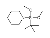 tert-butyl-dimethoxy-piperidin-1-ylsilane Structure