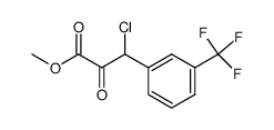 3-chloro-2-oxo-3-(3-trifluoromethyl-phenyl)-propionic acid methyl ester Structure