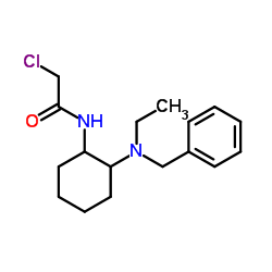 N-{2-[Benzyl(ethyl)amino]cyclohexyl}-2-chloroacetamide结构式
