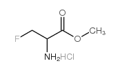 3-fluoro-dl-alanine methyl ester, hydrochloride结构式