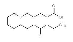14(r,s)-fluoro-6-thiaheptadecanoic acid结构式