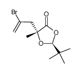 (2S,5R)-5-(2-bromoallyl)-2-(tert-butyl)-5-methyl-1,3-dioxolan-4-one Structure