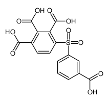 4-(3-carboxyphenyl)sulfonylbenzene-1,2,3-tricarboxylic acid Structure