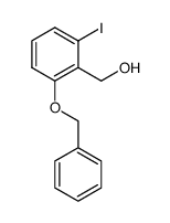 [2-(benzyloxy)-6-iodophenyl]methanol结构式