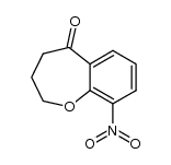 3,4-dihydro-9-nitro-1-benzoxepine-5(2H)-one结构式