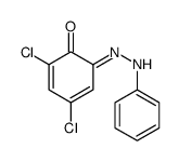 2,4-dichloro-6-(phenylhydrazinylidene)cyclohexa-2,4-dien-1-one Structure