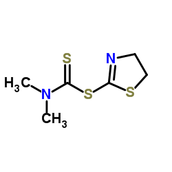 4,5-Dihydro-1,3-thiazol-2-yl dimethylcarbamodithioate结构式