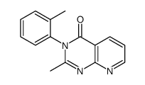 2-methyl-3-(2-methylphenyl)pyrido[2,3-d]pyrimidin-4-one结构式