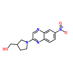 [1-(6-Nitro-2-quinoxalinyl)-3-pyrrolidinyl]methanol结构式