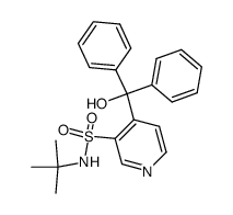 1,1-diphenyl-3-(N-t-butylsulphonyl)-4-pyridylmethanol结构式