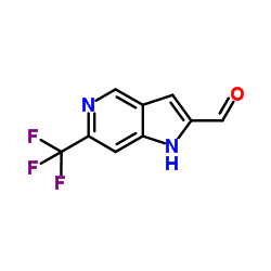 6-(Trifluoromethyl)-1H-pyrrolo[3,2-c]pyridine-2-carbaldehyde图片