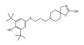 8-[3-(3,5-ditert-butyl-4-hydroxyphenyl)sulfanylpropyl]-1-oxa-3,8-diazaspiro[4.5]decan-2-one Structure