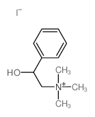 Benzeneethanaminium,b-hydroxy-N,N,N-trimethyl-, iodide (1:1)结构式