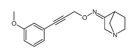 (3E,4R)-N-{[3-(3-Methoxyphenyl)-2-propyn-1-yl]oxy}-1-azabicyclo[2 .2.1]heptan-3-imine结构式