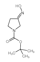3-(羟基亚氨基)吡咯烷-1-羧酸叔丁酯结构式