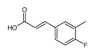 4-FLUORO-3-METHYLCINNAMIC ACID结构式
