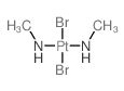 Platinum,dibromobis(methanamine)-, (SP-4-2)- (9CI) Structure
