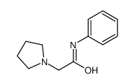 N-phenyl-2-pyrrolidin-1-ylacetamide结构式