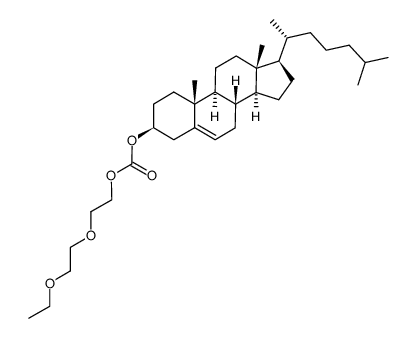 胆甾醇基2-(2-乙氧基乙氧基)乙基碳酸盐结构式
