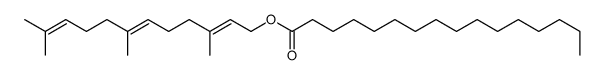 3,7,11-trimethyldodeca-2,6,10-trienyl hexadecanoate结构式