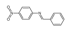 N-(4-nitrophenyl)benzylideneamine Structure