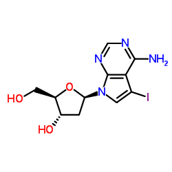 7-Deaza-2'-deoxy-7-iodoadenosine结构式